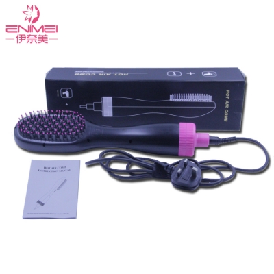 Professinal Multi-Functional Electric Fast Heating Cold Hot Wind Hair Dryer Brush in One Step Easy Use Massage Hot Air Comb